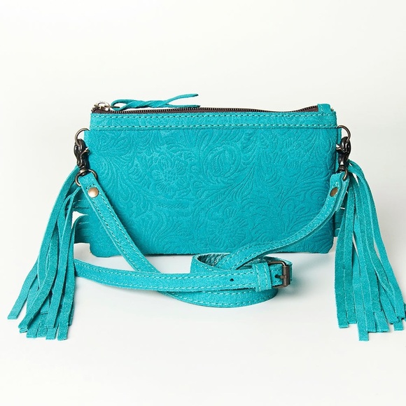 American Darling Small Crossbody Genuine Western Leather - Picture 8 of 14